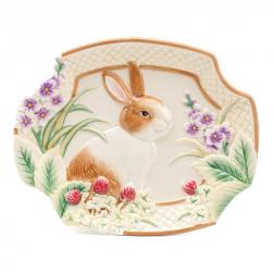 Тарелка десертная с кроликом
