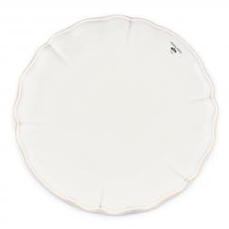 Тарелка обеденная белая из коллекции огнеупорной керамики Alentejo