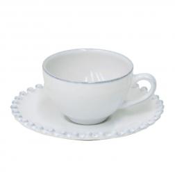 Чашка с блюдцем для кофе Pearl