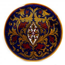 Тарелка декоративная ручной работы Lustro Antico