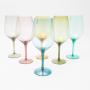 Набор разноцветных бокалов для вина Villa d'Este 6 шт.