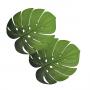 Подставки под посуду в виде тропических листьев Монстеры