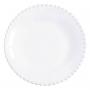 Тарелка для супа белая из прочной керамики Pearl