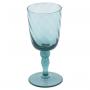 Бокал для вина стеклянный в голубом цвете Torson