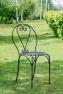 Элегантный черный стул из металлических элементов Bolzonella Villa Grazia  - фото