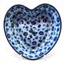 Декоративная пиала-сердце с синим рисунком "Стрекоза" Керамика Артистична  - фото