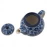 Заварник для чая с густым синим узором "Стрекоза" Керамика Артистична  - фото
