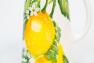 Высокий керамический кувшин с красочным фруктовым дизайном "Солнечный лимон" Villa Grazia  - фото
