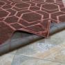 Современный ковер с рельефным рисунком винного цвета Farashe SL Carpet  - фото