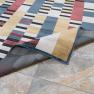 Разноцветный ковер в стиле модерн с геометрическим рисунком Farashe SL Carpet  - фото
