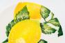 Керамическая тарелка для салата с ярким рисунком "Солнечный лимон" Villa Grazia  - фото