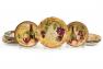 Набор из 4-х обеденных тарелок с изображением виноградной грозди "Солнце в бокале" Certified International  - фото