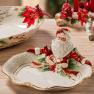Сервировочное блюдо с фигуркой Деда Мороза "Рождественские эмоции" Fitz and Floyd  - фото