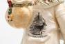 Большая статуэтка Деда Мороза с подарками и декором в виде еловых шишек "Лесной мороз" Fitz and Floyd  - фото