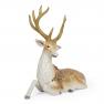 Керамическая статуэтка ручной росписи в виде лежащего оленя "Лесной мороз" Fitz and Floyd  - фото