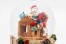 Музыкальная шкатулка-шар "Санта и гномы"  - фото