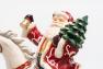 Музыкальная керамическая статуэтка в рождественском стиле «Дед Мороз на коне» Palais Royal  - фото