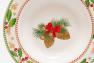 Суповая фарфоровая тарелка для новогодней сервировки «Счастливые дни» Palais Royal  - фото