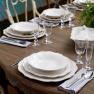 Белые тарелки, набор 6 шт Impressions Costa Nova  - фото