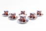 Подарочный набор кофейных чашек с блюдцами "Добрый Санта в санях", 6 шт Palais Royal  - фото