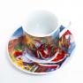 Подарочный комплект кофейных чашек с блюдцами "Добрый Санта с оленем", 6 шт Palais Royal  - фото