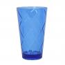 Высокие стаканы из акрилового стекла насыщенного синего цвета, 4 шт. "Алмазные грани" Certified International  - фото