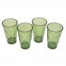 Акриловые стаканы зеленого цвета для холодных напитков, набор 4 шт. "Алмазные грани" Certified International  - фото