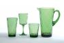 Набор из 4-х прочных зеленых стаканов из рельефного акрилового стекла "Алмазные грани" Certified International  - фото