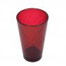 Набор больших стаканов из акрилового стекла рубинового цвета, 4 шт. "Алмазные грани" Certified International  - фото