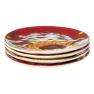 Набор керамических тарелок для салата, 4 шт. "Подсолнухи на закате" Certified International  - фото