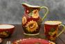 Большие чайные кружки из керамики, 4 шт. "Подсолнухи на закате" Certified International  - фото