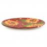Керамическое блюдо с рельефным узором из цветов "Подсолнухи на закате" Certified International  - фото