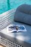 Плетеный двухместный диван из техноротанга для отдыха на террасе Dynasty Skyline Design  - фото