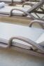 Светло-серый лежак из техноротанга для солнечных ванн на террасе и у бассейна Imperial Seashell Skyline Design  - фото