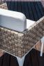 Обеденное садовое кресло с плетением из полимерного ротанга и мягкой подушкой Brafta Skyline Design  - фото