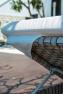 Плетеный шезлонг с мягким матрасом для отдыха на террасе Brafta Skyline Design  - фото