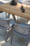 Плетеное обеденное кресло с мягким сиденьем и узорной спинкой Journey Skyline Design  - фото