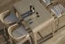 Высокий плетеный барный стул с глубокой спинкой и мягкой подушкой Journey Skyline Design  - фото