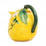 Фигурный керамический кувшин желтого цвета в виде цветущего цитруса "Спелый лимон" Certified International  - фото