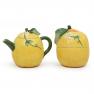 Сахарница с крышкой в форме цитруса со структурированной поверхностью "Спелый лимон" Certified International  - фото