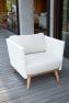 Плетеное кресло из искусственного ротанга с мягким сиденьем POB Skyline Design  - фото