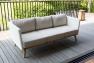 Мягкий 3-местный диван с ротанговыми боковинами POB Skyline Design  - фото