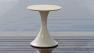 Столик приставной круглый из металла бежевого цвета Olivia Skyline Design  - фото