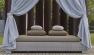 Плетеный диван-кровать из искусственного ротанга с мягким матрасом Macarena Skyline Design  - фото