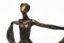 Красивая статуэтка из полирезина "Танцующая балерина" бронзового цвета Hilda Exner  - фото