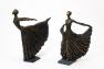 Красивая статуэтка из полирезина "Танцующая балерина" бронзового цвета Hilda Exner  - фото