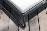 Одноместный шезлонг с мягким матрасом на металлическом каркасе Moma Skyline Design  - фото