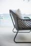 Серая двухместная кушетка с мягким сиденьем для отдыха на террасе Moma Skyline Design  - фото