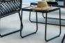 Квадратный журнальный столик из металла черного цвета Moma Skyline Design  - фото