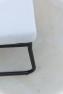 Серый пуф с мягким сиденьем на металлическом каркасе Moma Skyline Design  - фото